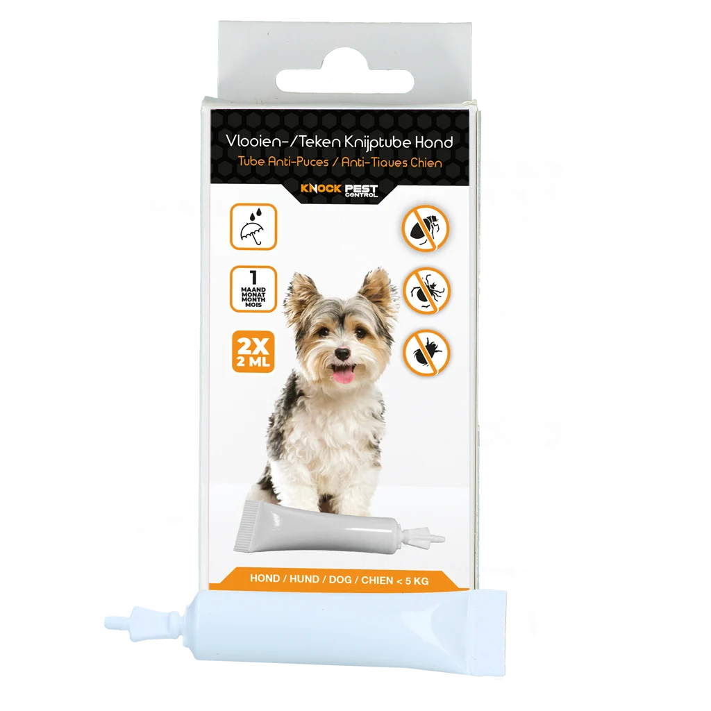 Floh Spot on für Hunde unter 5 kg, gegen Zecken, 2 x 2 ml – Knock Pest – Bild 1