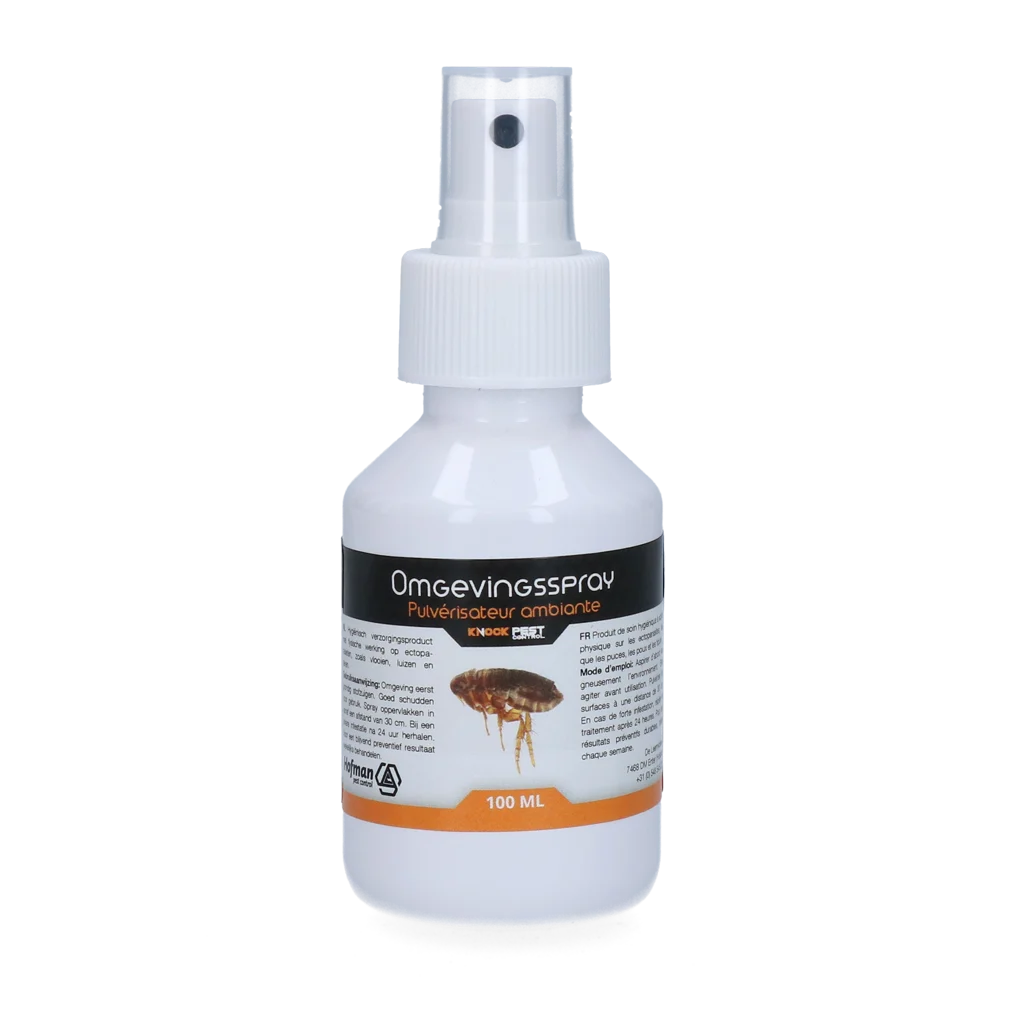Umgebungsspray gegen Flöhe, Läuse und Zecken, 100 ml – Knock Pest Umgebungsspray – Bild 1