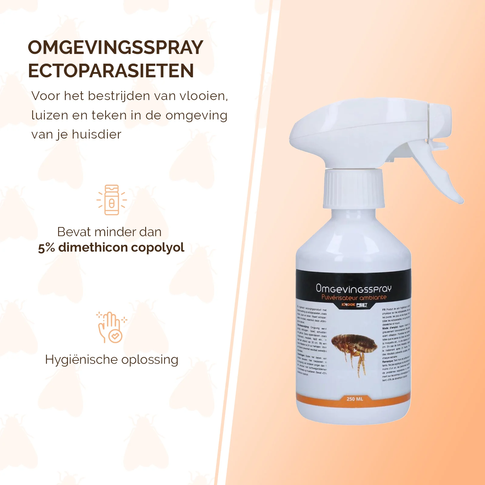 Umgebungsspray gegen Flöhe, Läuse und Zecken, 250 ml – Knock Pest Umgebungsspray – Bild 2