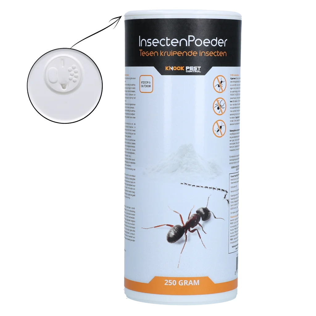 KNOC00117D.png Ameisenpulver für den Außenbereich und gegen krabbelnde Insekten in Innenräumen, 250 g – Knock Pest – Bild 1