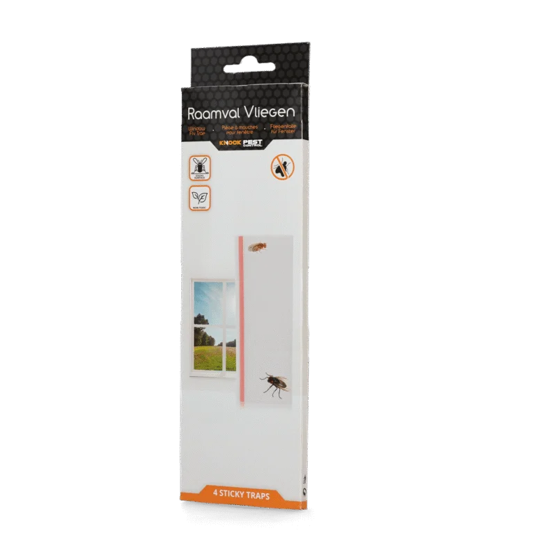 Fensterfliegenfalle, transparent, 4 Stück – Knock Pest