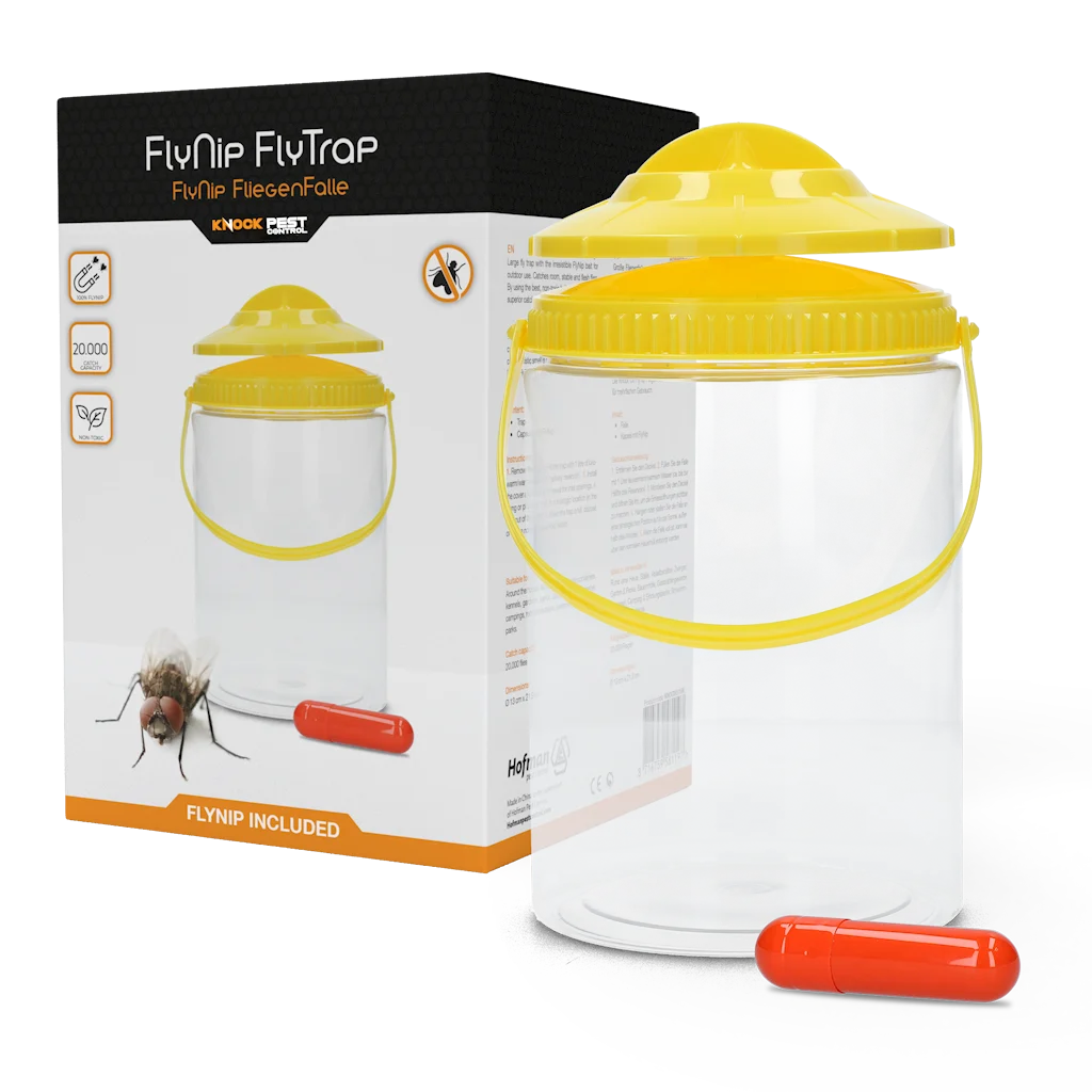 Fliegenfalle mit Lockstoff für den Außenbereich, 2 l – Knock Pest FlyNip – Bild 1