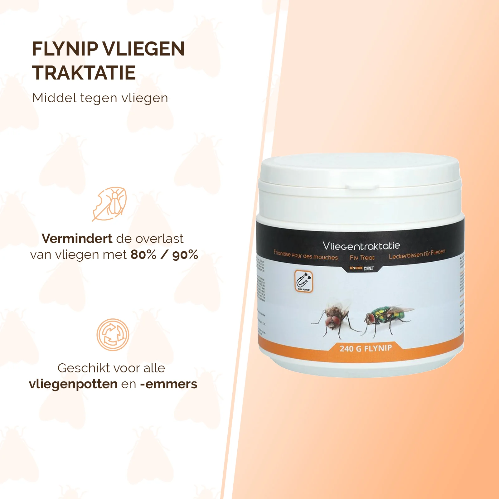Lockmittel für Fliegenfallen, 240 g – Knock Pest FlyNip – Bild 2