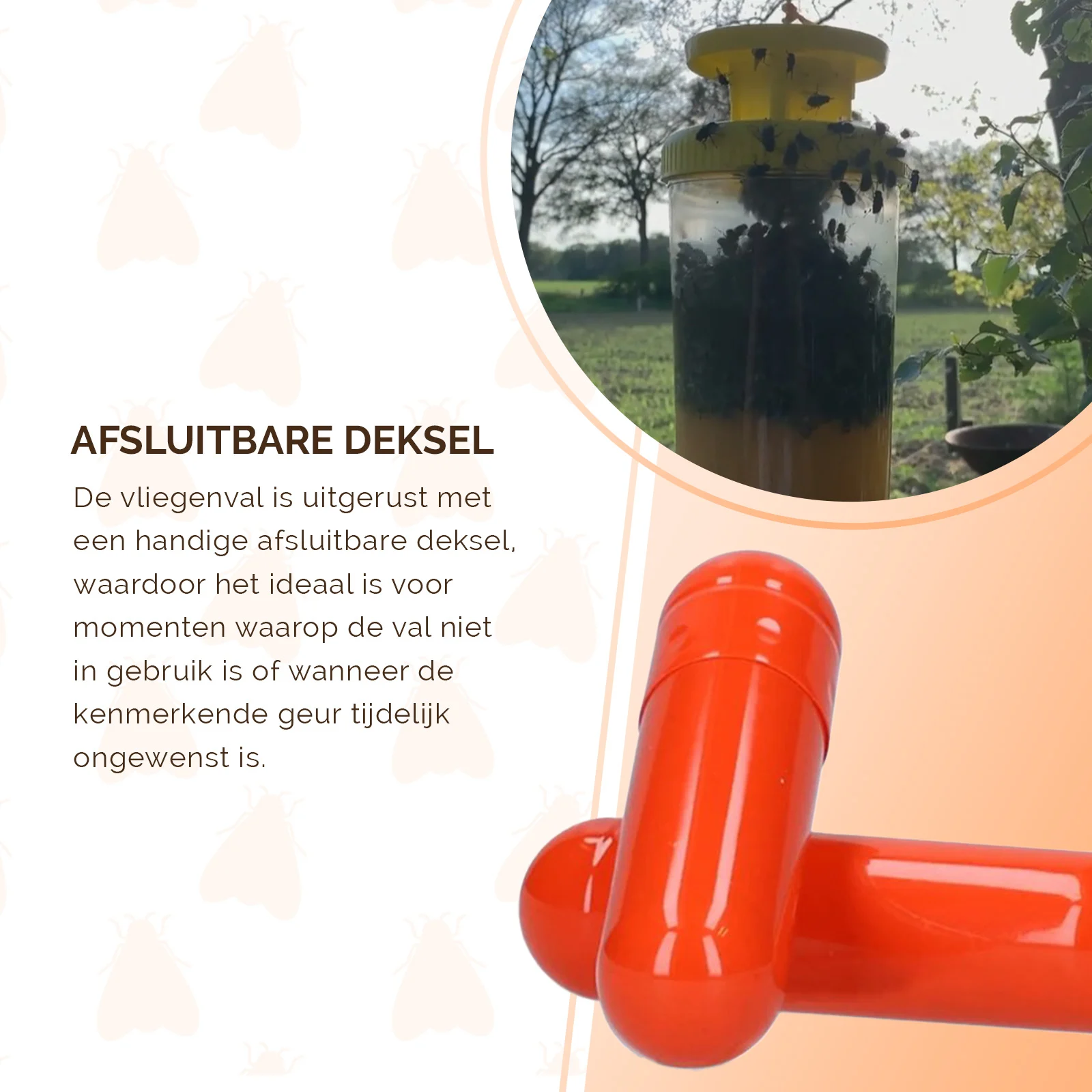 Fliegenfalle mit Lockstoff für den Außenbereich, 2 l – Knock Pest FlyNip – Bild 5