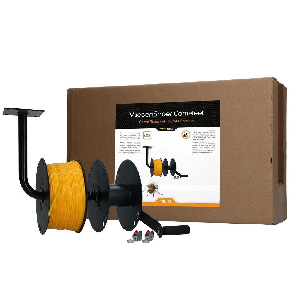 Fliegenschnur Set, Gelb, 400 m – Knock Pest – Bild 1
