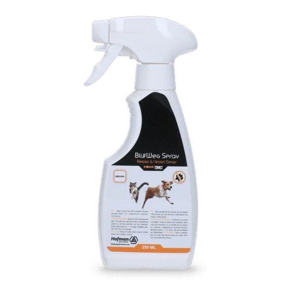 Fernhaltespray für Haustiere, 250 ml – Knock Pest BlijfWeg Spray für Innenräume