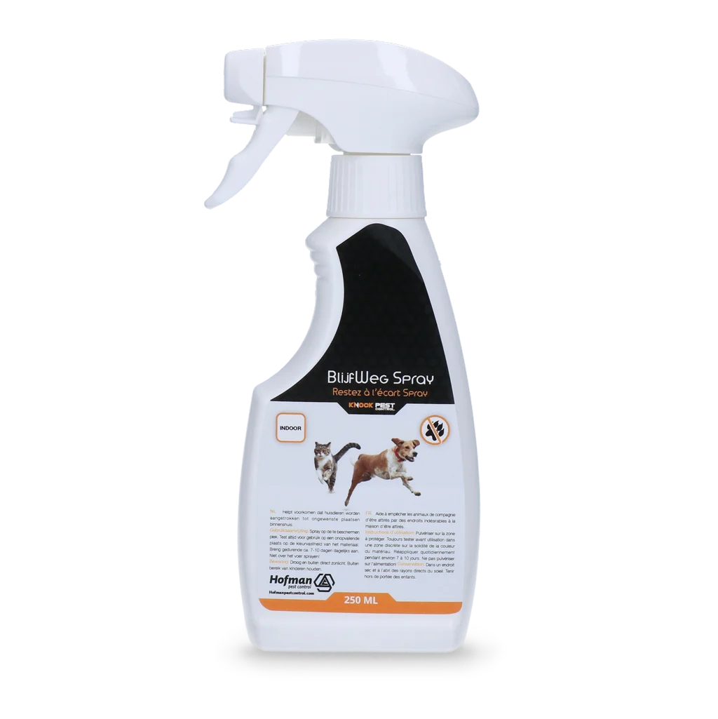 KNOC00134.png Fernhaltespray für Haustiere, 250 ml – Knock Pest BlijfWeg Spray für Innenräume – Bild 1