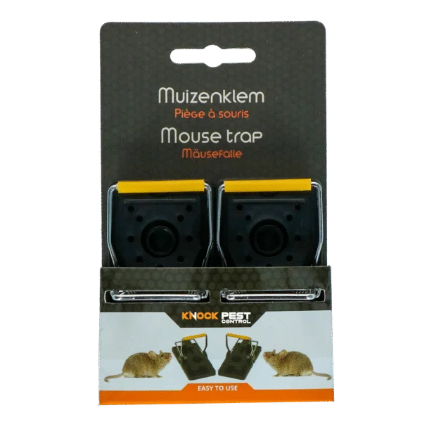 Kunststoff Mausefalle, 2 Stück, 9,8 x 4,8 x 5,8 cm – Knock Pest