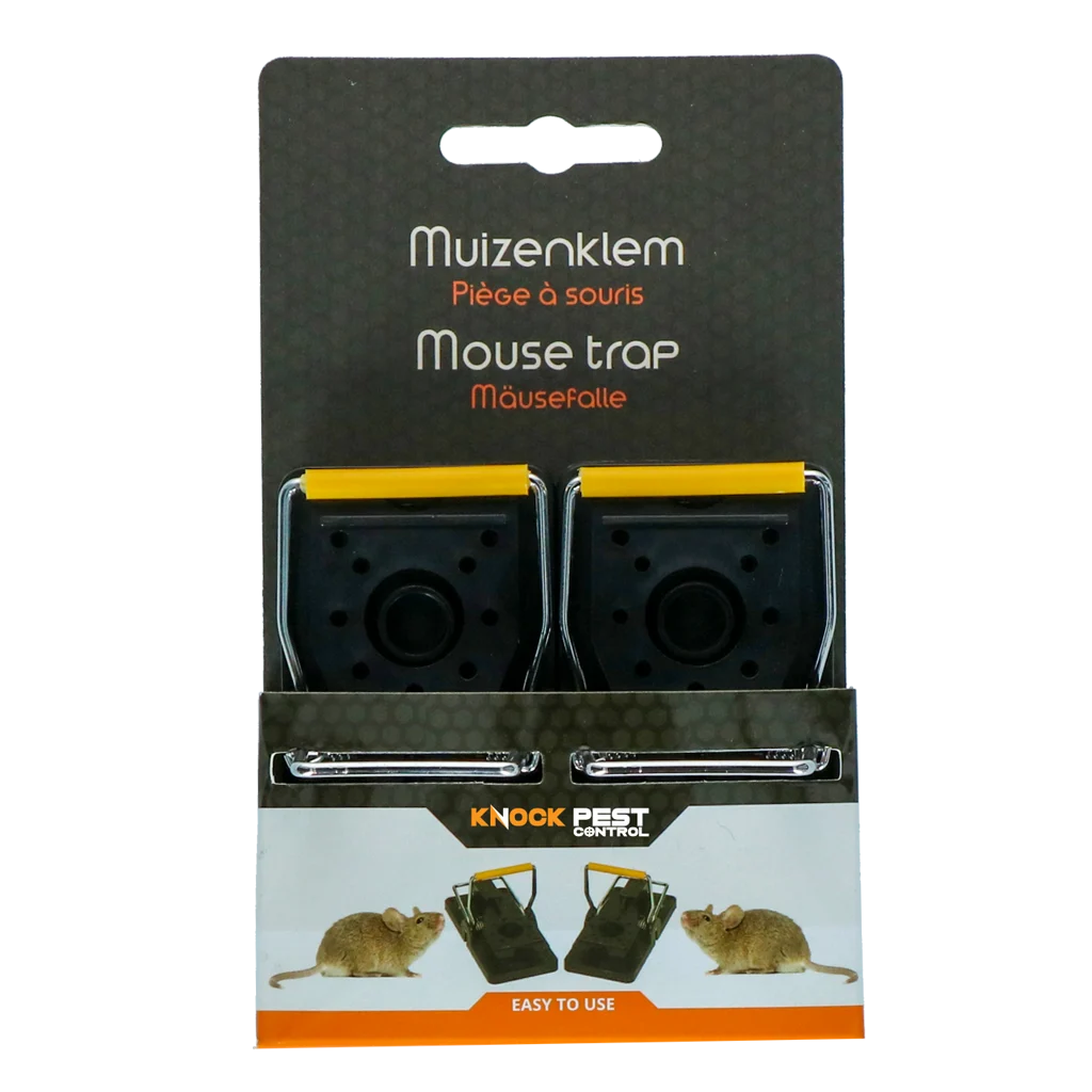 KNOC00141.png Kunststoff Mausefalle, 2 Stück, 9,8 x 4,8 x 5,8 cm – Knock Pest – Bild 1