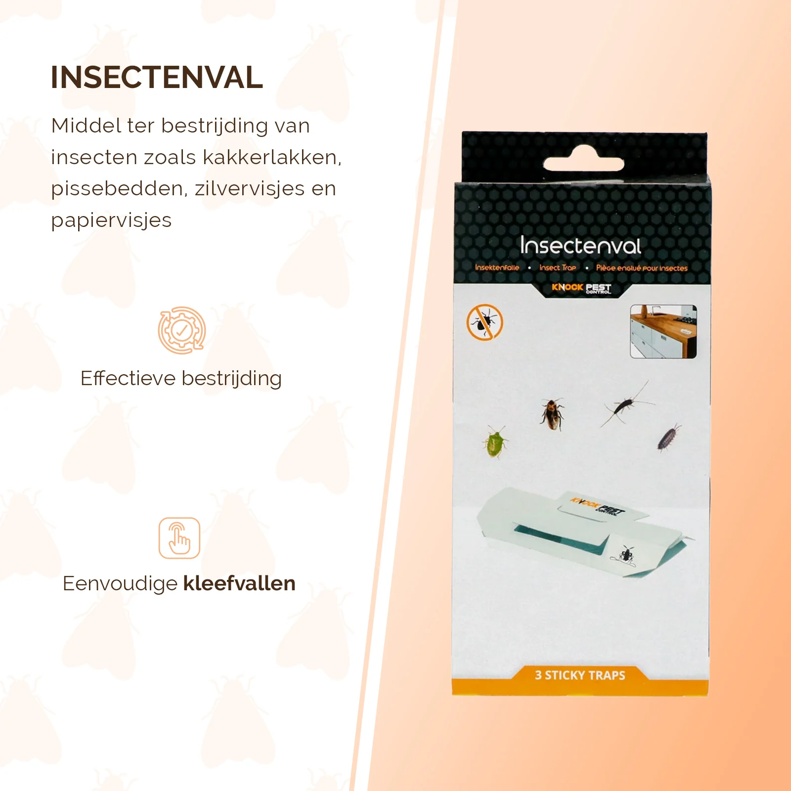 Kakerlakenfalle mit Lockstoff, groß, 3 Stück – Knock Pest – Bild 6