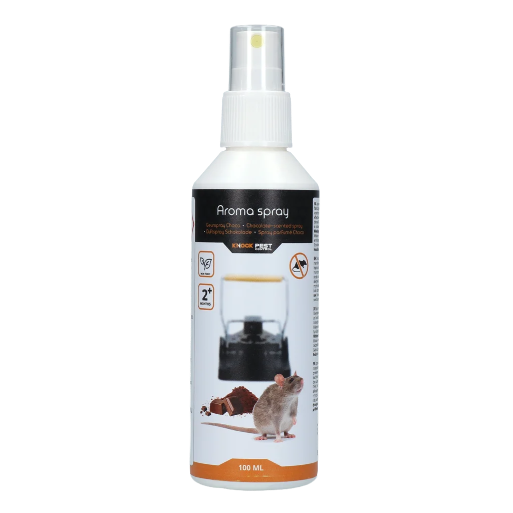 KNOC00170.png Duftspray mit Schokoladenduft für Fallen, 100 ml – Knock Pest Geur Spray – Bild 1