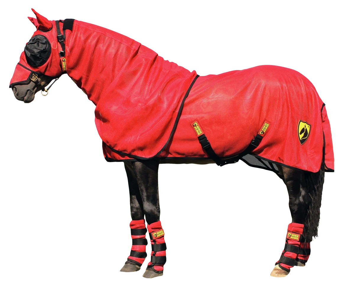 Fliegendecke mit Halsteil und Insect Shield®, 191 cm – Horse Armor Knockdown – Bild 2