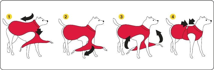 Hundemantel gegen Zecken und Flöhe mit Reflektor, XXXXS 20 cm Rückenlänge – Dog Armor Knockdown Coat (Insect Shield) – Bild 2