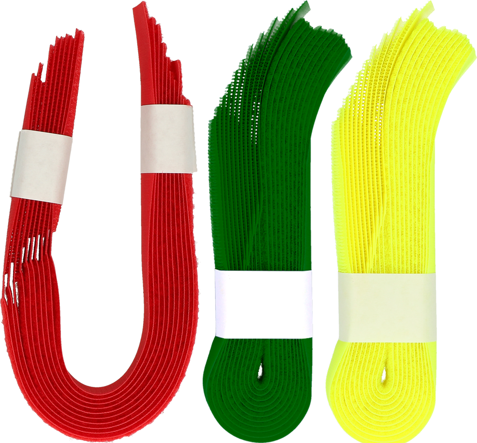 Koeherkenningsband met Klittenband, Groen, 10 Stuks Kuhkennzeichnungsband mit Klettverschluss, Grün, 10 Stück