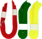Kuhkennzeichnungsband mit Klettverschluss, Gelb, 10 Stück