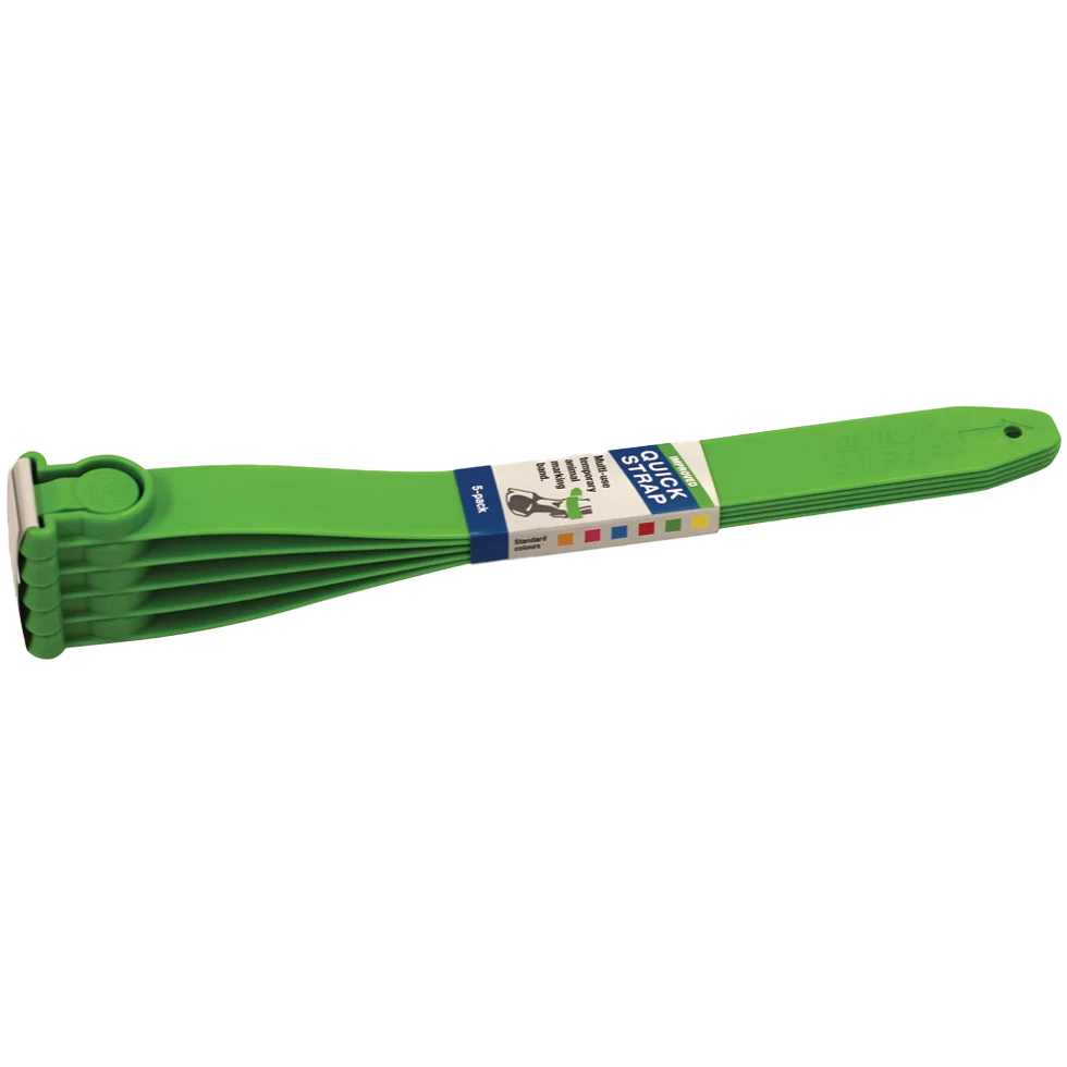 Kuhkennzeichnungsband Quick Strap Grün, 33,5 cm, 5 Stück – Bild 1