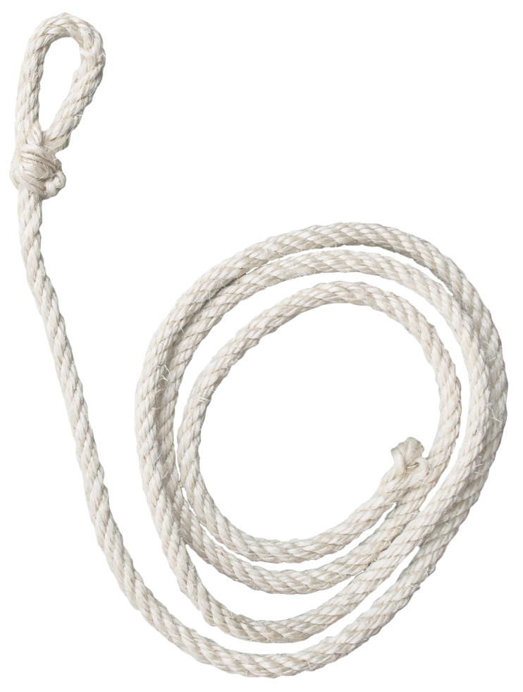 Koetouw 4 Slags, 210 cm Lang en 1 cm Dik Kuhseil, in 4 Schlägen geschlagen, 210 cm lang und 1 cm dick