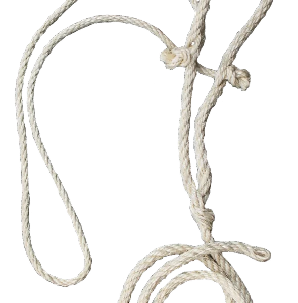 Kuhhalfter aus Sisal mit dünnem Genickseil, 200 cm