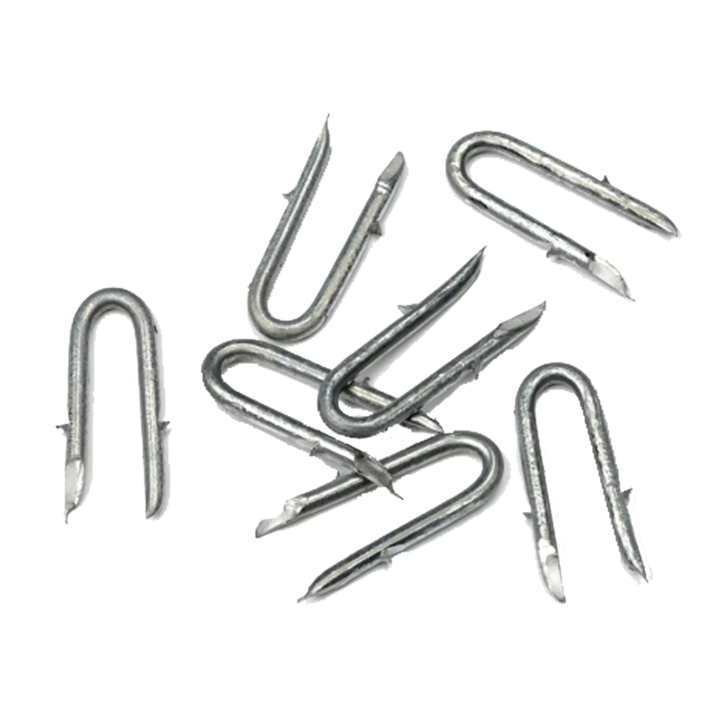 Verzinkte Krampe für Isolatorrohre, 3,8 x 47 mm, 50 Stück – Kerbl – Bild 1