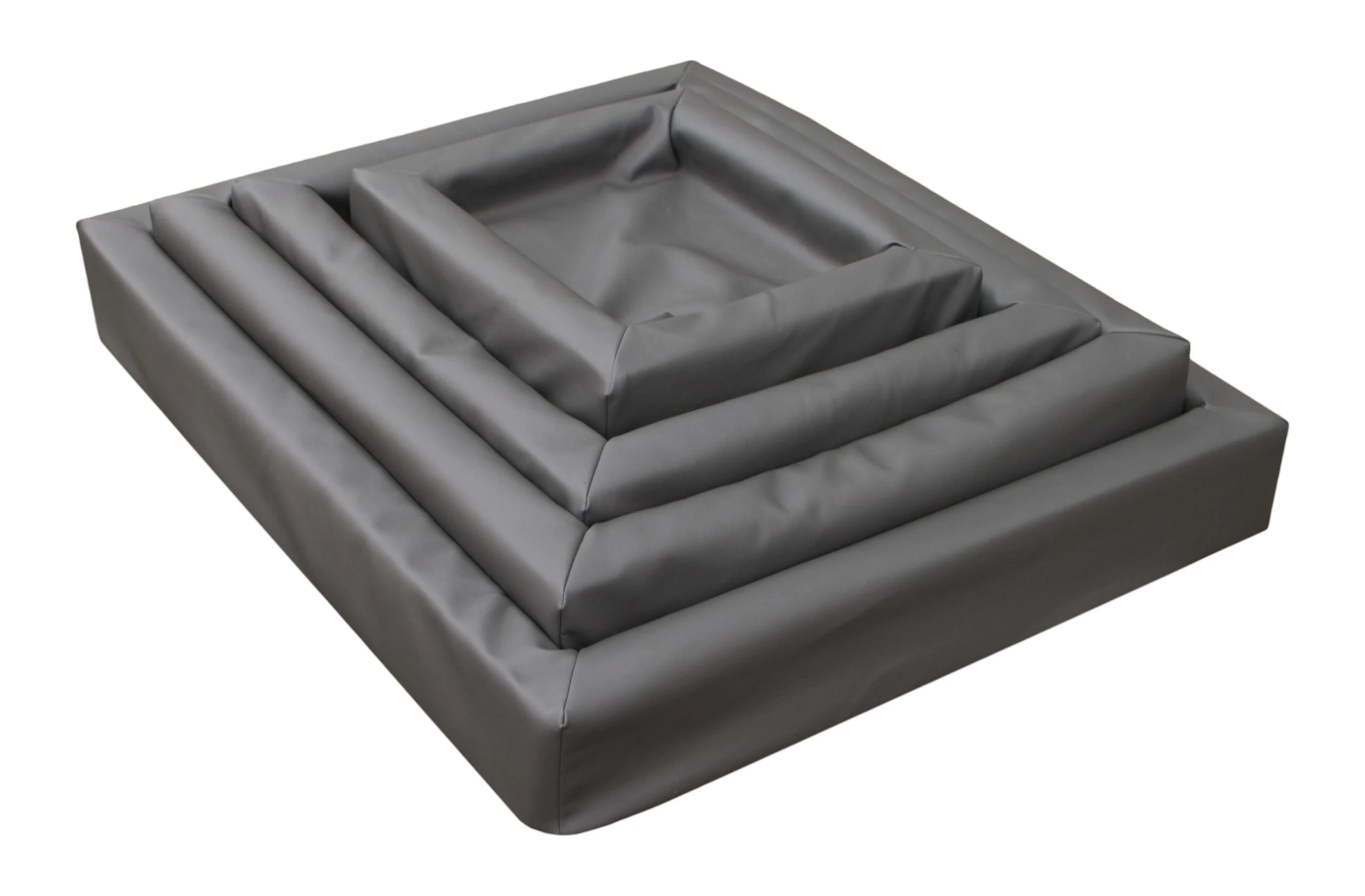 Hundebett Lounge aus Kunstleder mit erhöhtem Rand S, 50 x 60 cm – Bild 4
