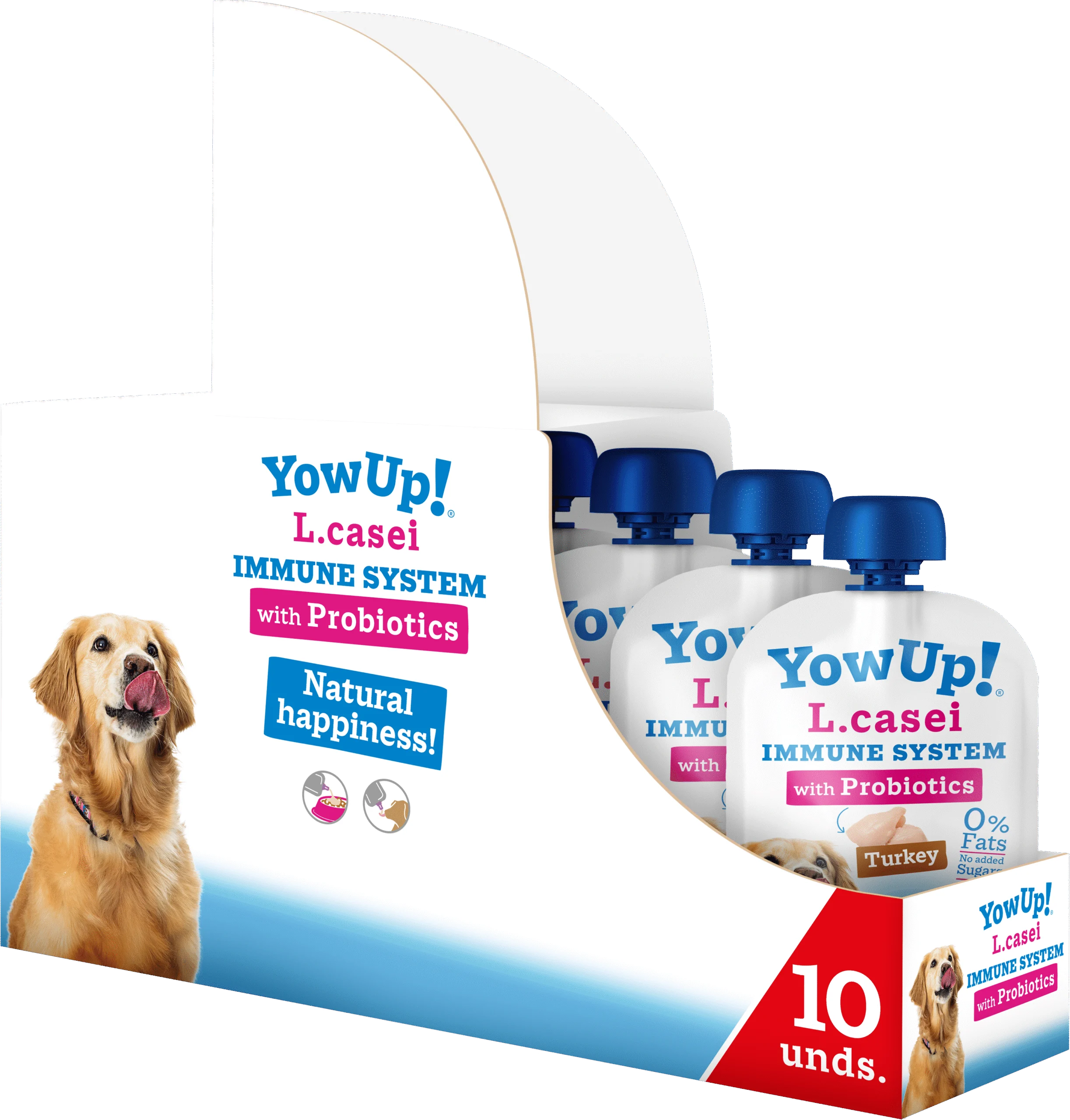 Hundejoghurt mit Probiotika und Truthahn, laktosefrei, 115 g – YowUp! L. Casei Immune System Turkey – Bild 2