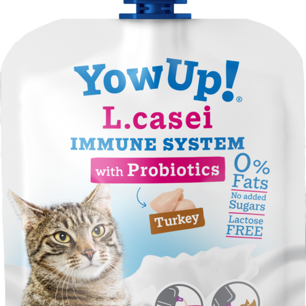 Katzenjoghurt mit Probiotika und Pute, laktosefrei, 85 g – YowUp! L. Casei Immune System Turkey