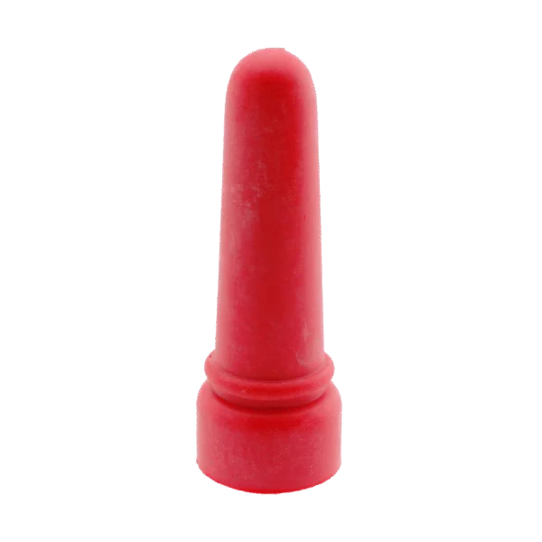 Lämmertränkesauger aus Gummi, lang, rot