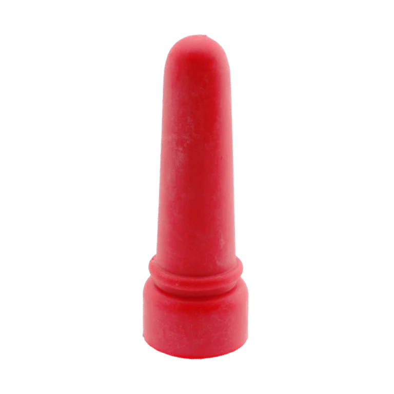 Lämmertränkesauger aus Gummi, lang, rot