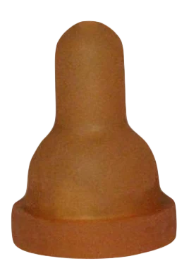 LAMM0002A.png Lämmertränkesauger kurz, gelb und braun – Bild 1