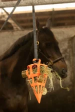 Knabberblock für Pferde mit Heu und Gemüse, 4 Stück – LAX Tierfutter Weide Knabberblock Heu/Gemüse – Bild 3