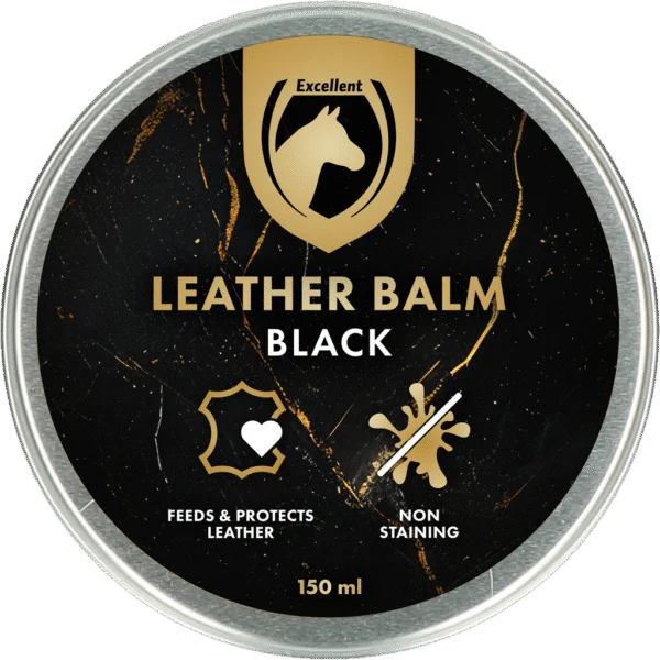 Lederbalsam mit Bienenwachs und Lanolin, Schwarz, 150 ml – Excellent Leder & Zadel Balm Zwart