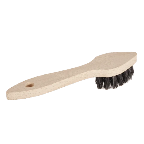 Lederputzbürste mit weichen Borsten und Aufhängeloch, 17 cm – Bürsten Walter
