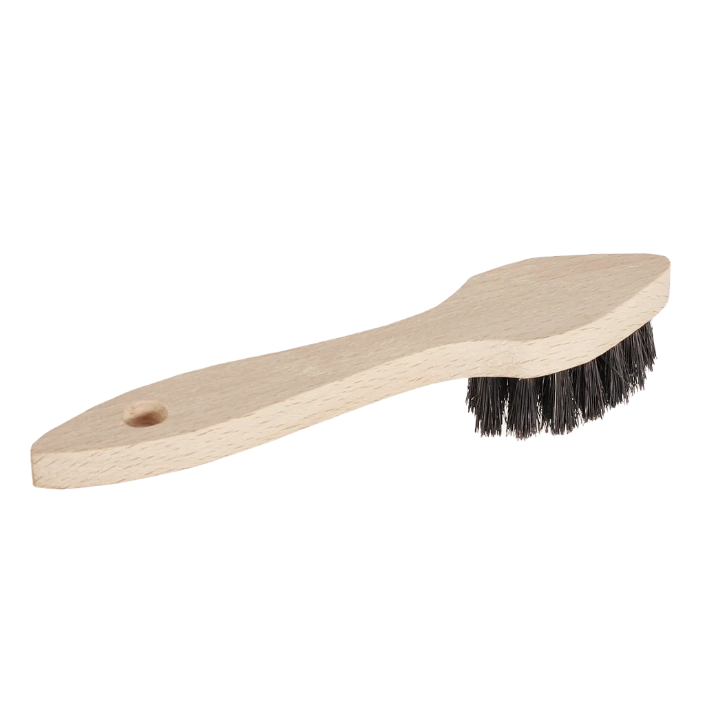 Lederputzbürste mit weichen Borsten und Aufhängeloch, 17 cm – Bürsten Walter – Bild 1