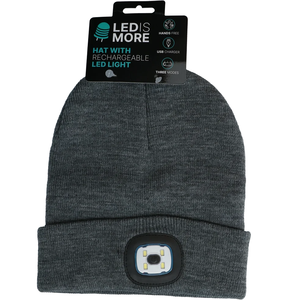 Mütze mit herausnehmbarer LED Lampe – Led is more – Bild 1