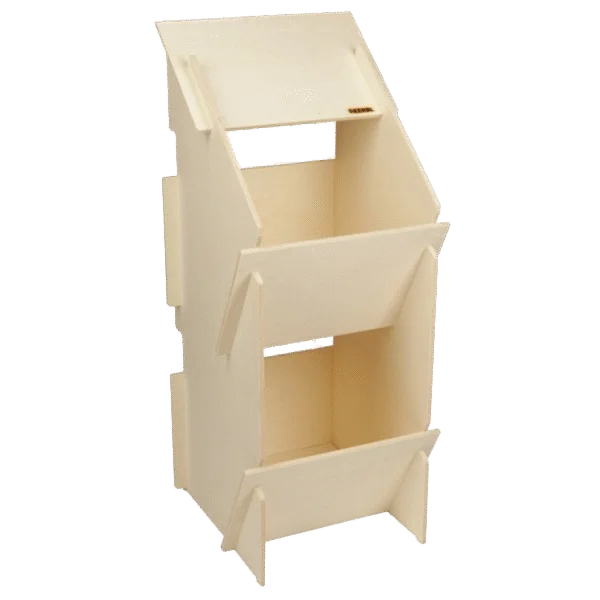Holznest für Hühner mit 2 Abteilen, Innenmaß 27 x 31 cm – Kerbl Duo
