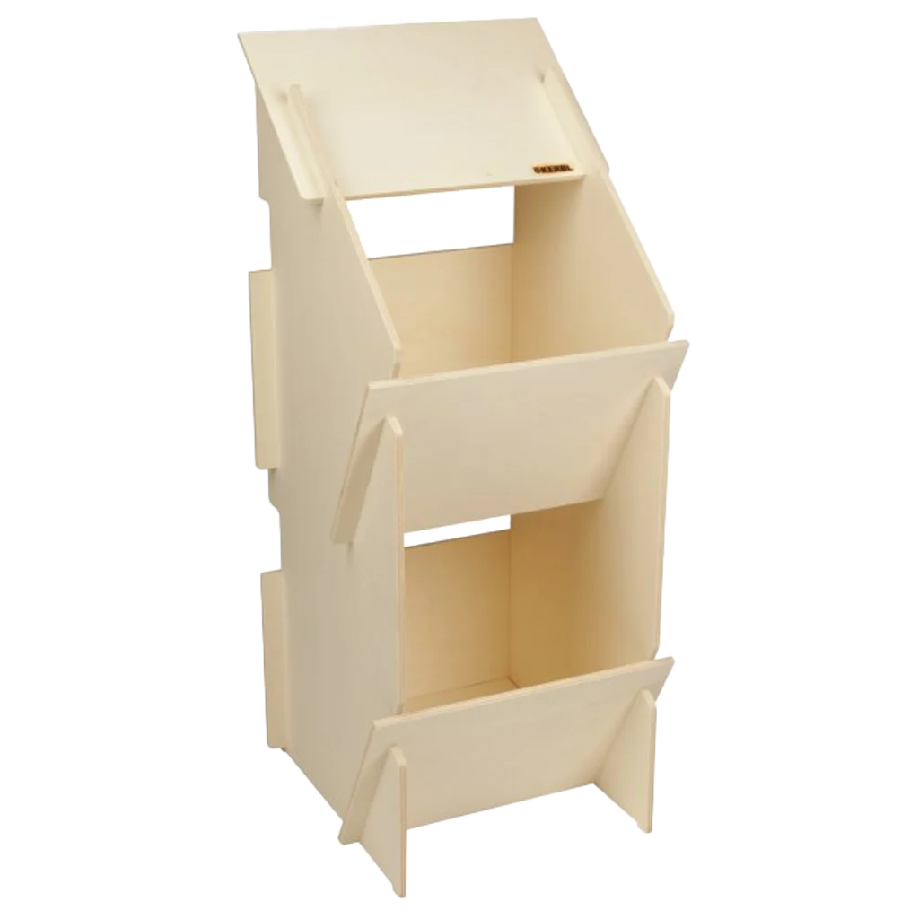 Holznest für Hühner mit 2 Abteilen, Innenmaß 27 x 31 cm – Kerbl Duo – Bild 1