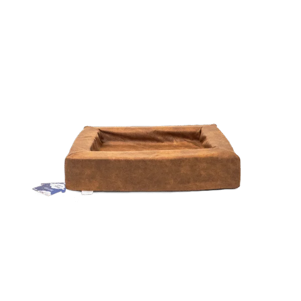 Hundekissen mit erhöhtem Rand Cognac, 60 x 50 x 12 cm – Let's Sleep Comfy Cushion M
