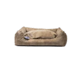 Hundebett mit herausnehmbarem Kissen, L, Taupe – Let's Sleep Sweet Dreams