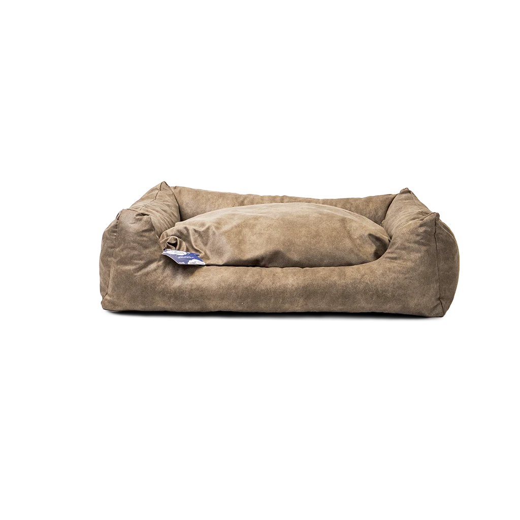 LETS0530A.png Hundebett mit herausnehmbarem Kissen, L, Taupe – Let's Sleep Sweet Dreams – Bild 1