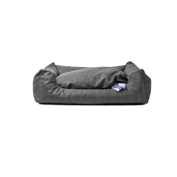 Hundebett mit herausnehmbarem Kissen L Anthrazit – Let's Sleep Sweet Dreams