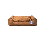 Hundekörbchen mit herausnehmbarem Kissen XL Cognac – Let's Sleep Sweet Dreams