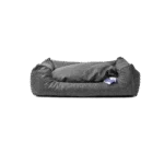 Hundebett mit herausnehmbarem Kissen, XL, Taupe – Let's Sleep Sweet Dreams