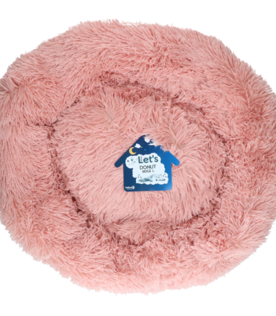 Donut Hundebett, Rosa, L, ø 60 cm – Let's Sleep Donut