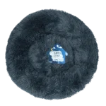 Rundes Hundebett in Dunkelgrau, M, ø 50 cm – Let's Sleep Donut