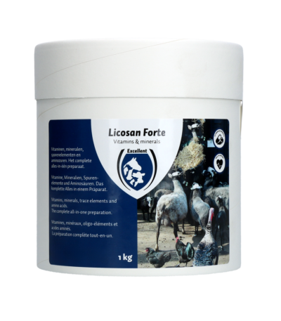 Vitaminergänzungsfuttermittel mit Mineralstoffen und Aminosäuren, 1 kg – Excellent Licosan Forte
