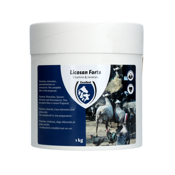 Vitaminergänzungsfuttermittel mit Mineralstoffen und Aminosäuren, 1 kg – Excellent Licosan Forte