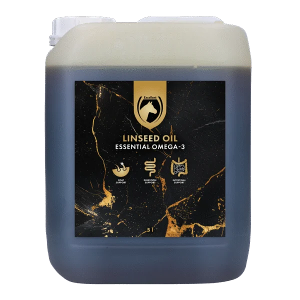 Leinöl für Pferde, kaltgepresst, 5 l – Excellent Horse Linseed Oil
