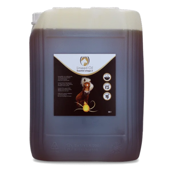 Leinöl für Pferde, kaltgepresst, 20 l – Excellent Horse Linseed Oil