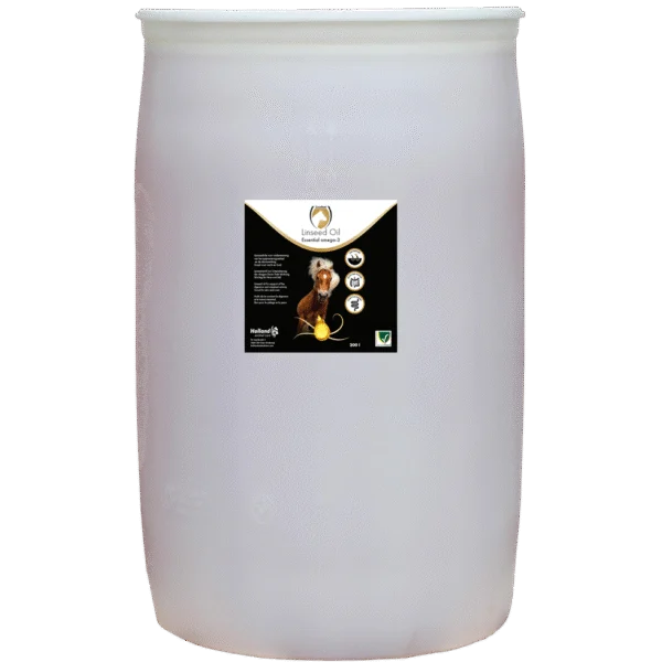 Leinöl für Pferde, kaltgepresst, 200 l – Excellent Horse Linseed Oil
