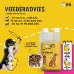 Leinöl für Hunde mit Omega 3, kaltgepresst, 500 ml – Excellent Pets Linseed Oil – Bild 2